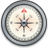 iPhone Compass Silver 1 Icon 48x48 png
